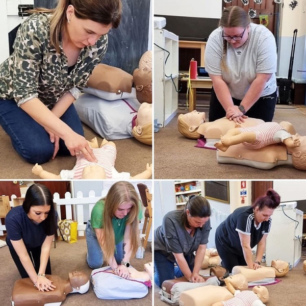 Staff paediatric first aid training